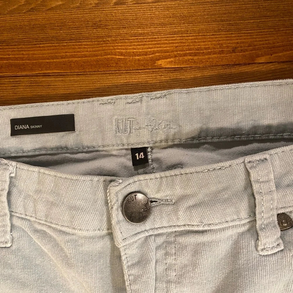 Kut from the Kloth Light Blue Corduroy Pants - Picture 2 of 5